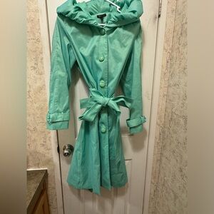 Samuel Dong Pistachio Taffeta Coat